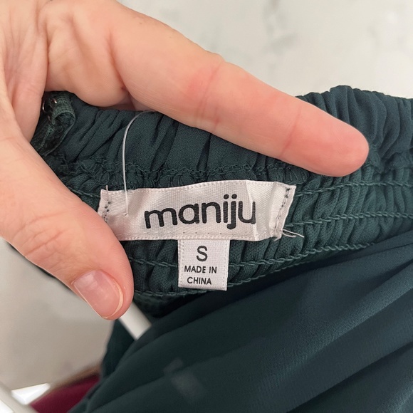 Hunter Green Full Length Dress S ~ NWT - Picture 9 of 9